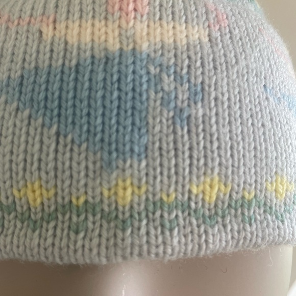Mountain Ladies & Ewe Pink and Blue Wool Beanie / Hat  USA - Picture 3 of 7